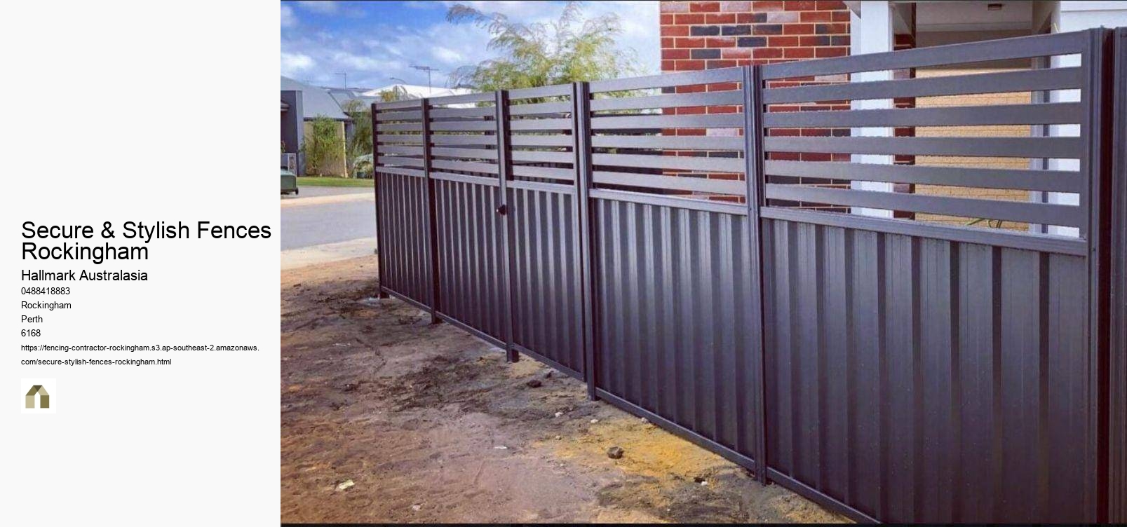 Secure & Stylish Fences Rockingham